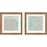 Framed 'Spring Abstract 2 Piece Framed Art Print Set' border=