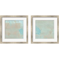 Framed 'Spring Abstract 2 Piece Framed Art Print Set' border=