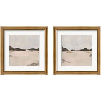 Framed 'Misty Horizon Line 2 Piece Framed Art Print Set' border=