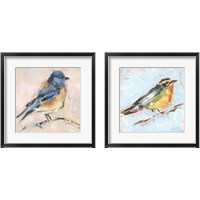 Framed 'Bird Variety 2 Piece Framed Art Print Set' border=