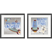 Framed 'Future Space Explorer  2 Piece Framed Art Print Set' border=