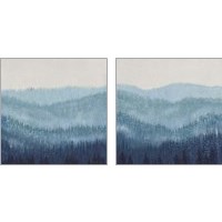 Framed 'Smoky Ridge 2 Piece Art Print Set' border=