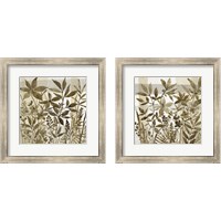 Framed 'Neutral Garden 2 Piece Framed Art Print Set' border=