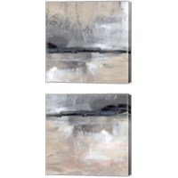 Framed 'Dusk Reflections 2 Piece Canvas Print Set' border=