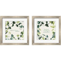 Framed 'Magic Grows 2 Piece Framed Art Print Set' border=