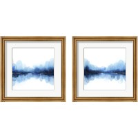 Framed 'Ultramarine Mirror 2 Piece Framed Art Print Set' border=