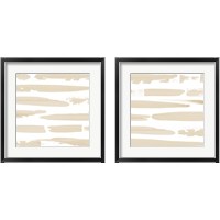 Framed 'Sand Swipe 2 Piece Framed Art Print Set' border=