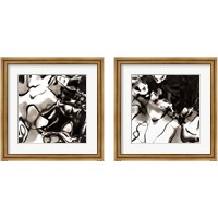 Framed 'Shimmering Glow 2 Piece Framed Art Print Set' border=