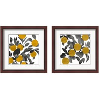 Framed 'Shadow Branch 2 Piece Framed Art Print Set' border=