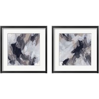 Framed 'Neutral Burst 2 Piece Framed Art Print Set' border=