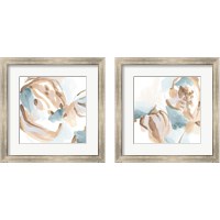 Framed 'Abstracted Shells 2 Piece Framed Art Print Set' border=