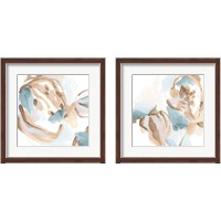 Framed 'Abstracted Shells 2 Piece Framed Art Print Set' border=