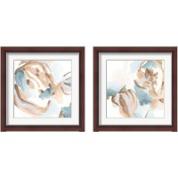 Framed 'Abstracted Shells 2 Piece Framed Art Print Set' border=