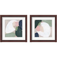 Framed 'Orb Fresco 2 Piece Framed Art Print Set' border=