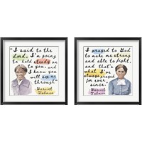 Framed 'Harriet Tubman 2 Piece Framed Art Print Set' border=