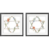 Framed 'Adorned Star 2 Piece Framed Art Print Set' border=