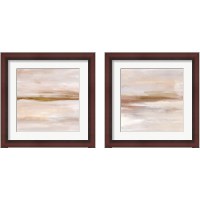 Framed 'Golden Horizon 2 Piece Framed Art Print Set' border=