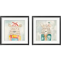 Framed 'Lids Bear 2 Piece Framed Art Print Set' border=