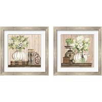 Framed 'Farmhouse Finds 2 Piece Framed Art Print Set' border=