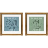 Framed 'Home Grown 2 Piece Framed Art Print Set' border=