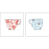 Framed 'Bright Garden Cafe 2 Piece Art Print Set' border=