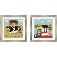 Framed 'My Home 2 Piece Framed Art Print Set' border=