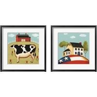 Framed 'My Home 2 Piece Framed Art Print Set' border=