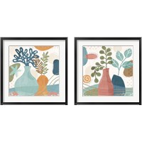 Framed 'Coastal Creations 2 Piece Framed Art Print Set' border=