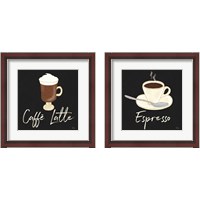 Framed 'Fresh Coffee 2 Piece Framed Art Print Set' border=