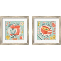 Framed 'Fresh Baked 2 Piece Framed Art Print Set' border=