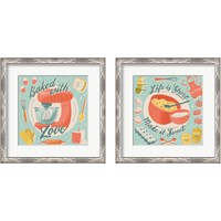 Framed 'Fresh Baked 2 Piece Framed Art Print Set' border=