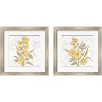 Framed 'Flower Sophistication 2 Piece Framed Art Print Set' border=