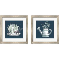 Framed 'Plants Life 2 Piece Framed Art Print Set' border=