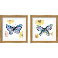 Framed 'Beautiful Butterfly 2 Piece Framed Art Print Set' border=