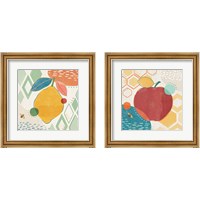 Framed 'Fruit Frenzy 2 Piece Framed Art Print Set' border=