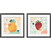 Framed 'Fruit Frenzy 2 Piece Framed Art Print Set' border=