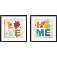 Framed 'Fruit Frenzy 2 Piece Framed Art Print Set' border=