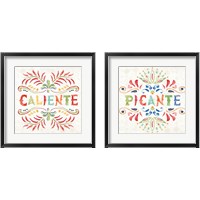 Framed 'Sweet and Spicy 2 Piece Framed Art Print Set' border=