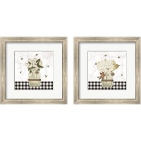 Framed 'Bee Grateful & Blessed 2 Piece Framed Art Print Set' border=