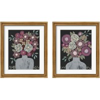 Framed 'Bundle of Flowers 2 Piece Framed Art Print Set' border=