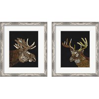 Framed 'Forest Dweller 2 Piece Framed Art Print Set' border=