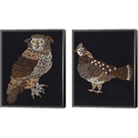 Framed 'Forest Dweller 2 Piece Canvas Print Set' border=