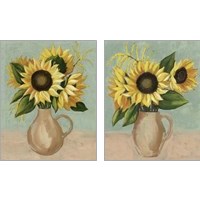 Framed 'Sunflower Afternoon 2 Piece Art Print Set' border=