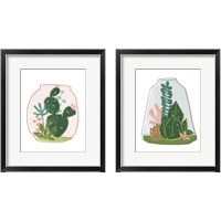 Framed 'Terrarium Cameo 2 Piece Framed Art Print Set' border=