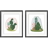 Framed 'Terrarium Cameo 2 Piece Framed Art Print Set' border=