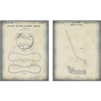 Framed 'Patented Sport 2 Piece Art Print Set' border=