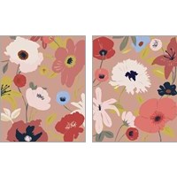 Framed 'Merry Mallow  2 Piece Art Print Set' border=