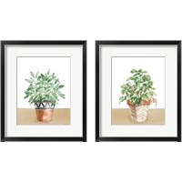 Framed 'Herb Garden 2 Piece Framed Art Print Set' border=