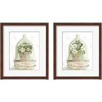 Framed 'Floral Cloche 2 Piece Framed Art Print Set' border=