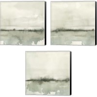 Framed 'Winter Reflections 3 Piece Canvas Print Set' border=